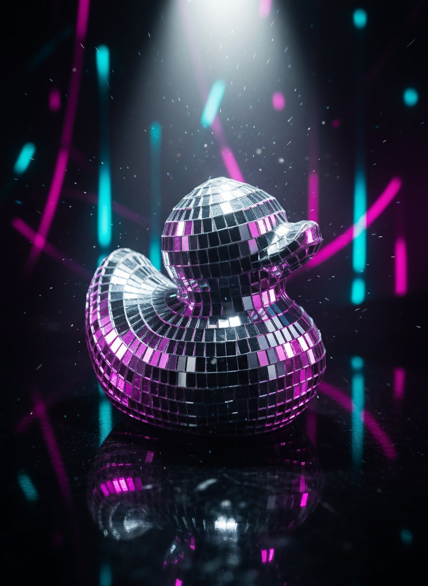 The Original Disco-Ball Duck (Silver)
